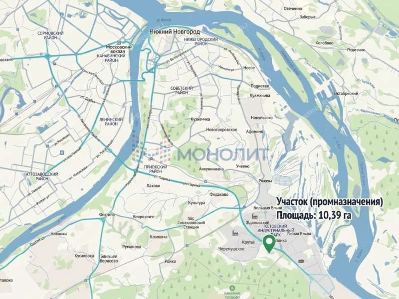 земельный участок под коммерческое использование в Кстовском районе Нижегородской области