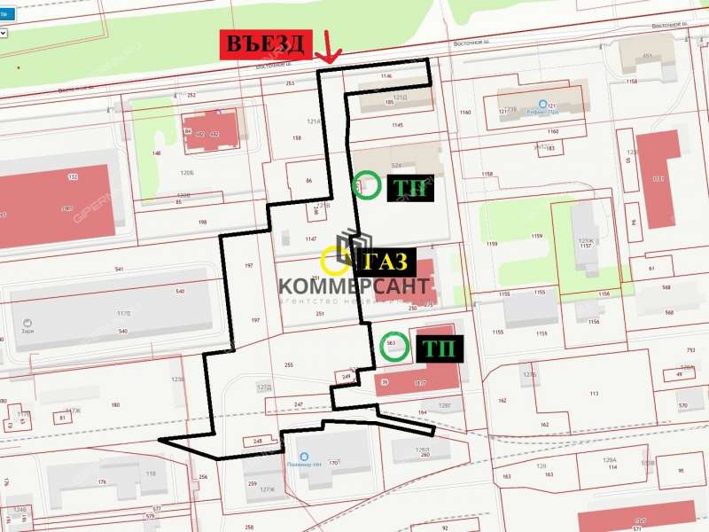 земельный участок под коммерческое использование в городском округе Дзержинск Нижегородской области