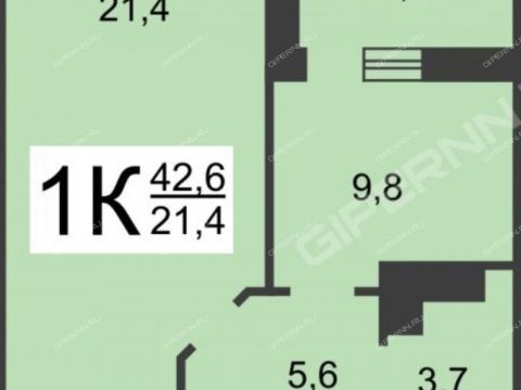 1-komnatnaya-prosp-molodezhnyy-d-31-k2 фото