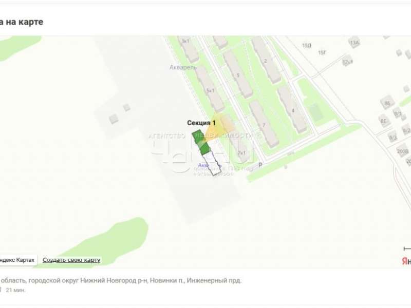однокомнатная квартира в новостройке в Инженерном проезде
