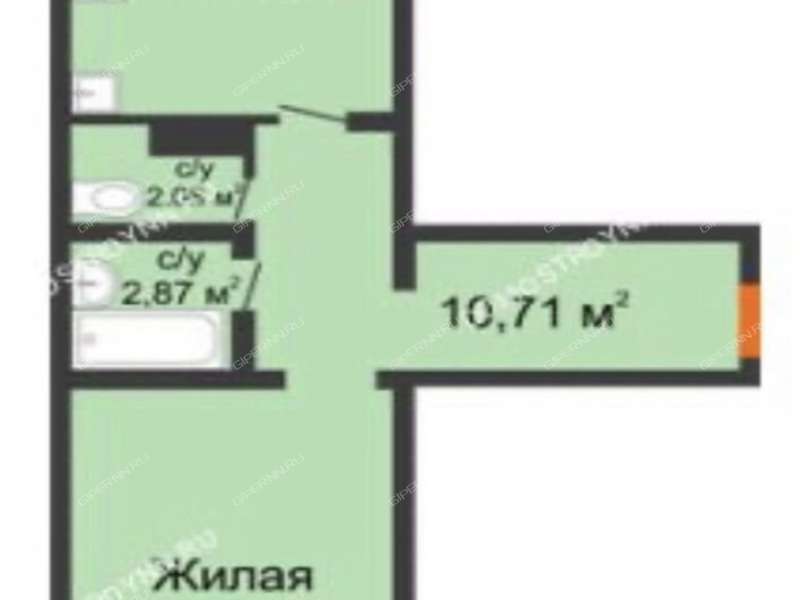 однокомнатная квартира на проспекте Кораблестроителей дом 50