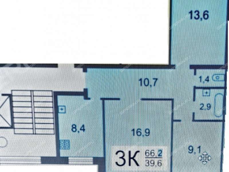 трёхкомнатная квартира на улице Октябрьской Революции дом 42