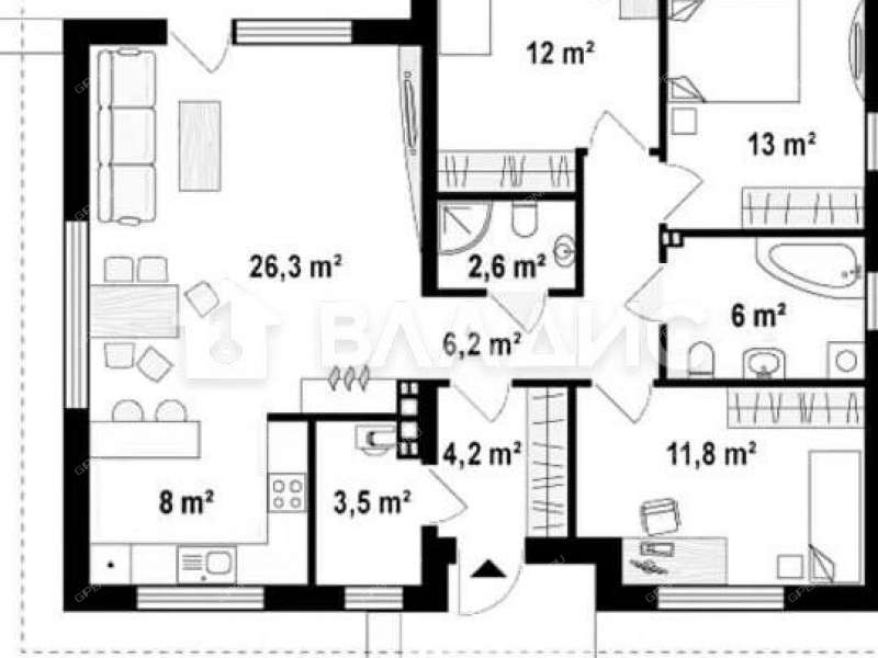 дом на улице Луговая деревня Ройка