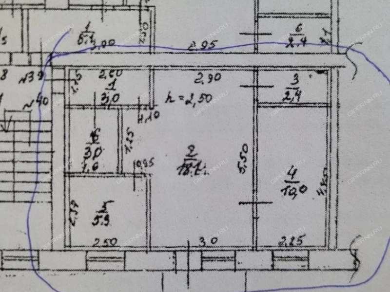 двухкомнатная квартира в Юбилейном посёлке дом 5 город Сергач