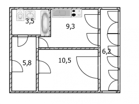 1-komnatnaya-ul-kosmicheskaya-d-34-k2 фото