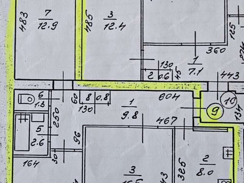 трёхкомнатная квартира на Горной улице дом 20