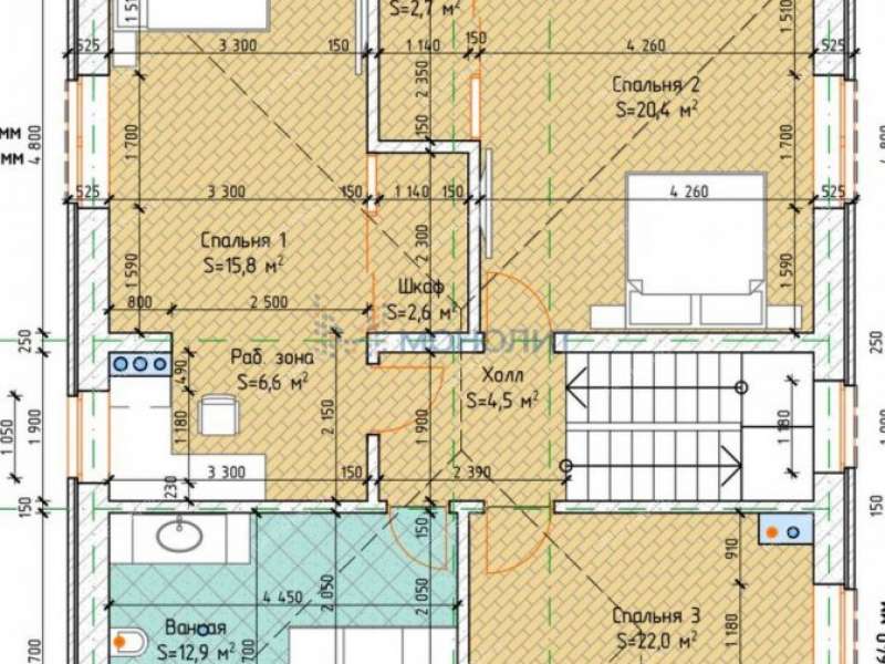 коттедж на улице Евстигнеева городской округ Бор