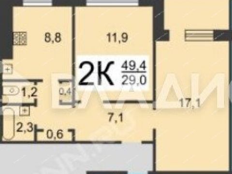 2-komnatnaya-sh-yuzhnoe-d-2 фото