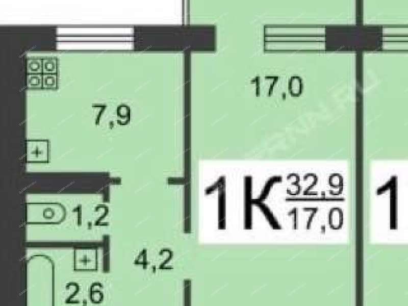 однокомнатная квартира на Мончегорской улице дом 19 к3