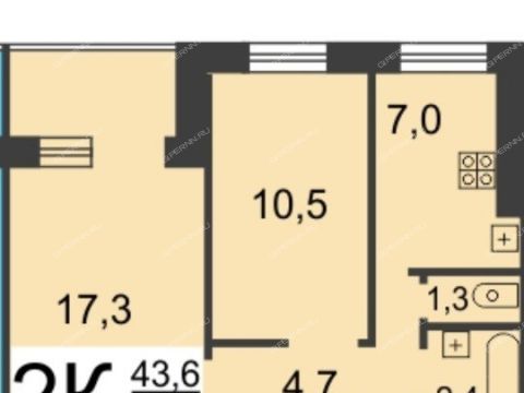 2-komnatnaya-ul-geroya-sovetskogo-soyuza-prygunova-d-20 фото