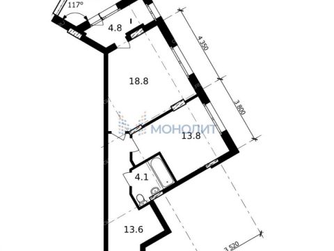 1-komnatnaya-ul-vladimira-vysockogo-d-1 фото