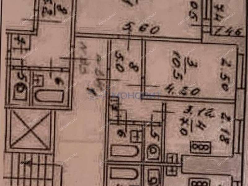 трёхкомнатная квартира на улице Островского дом 5