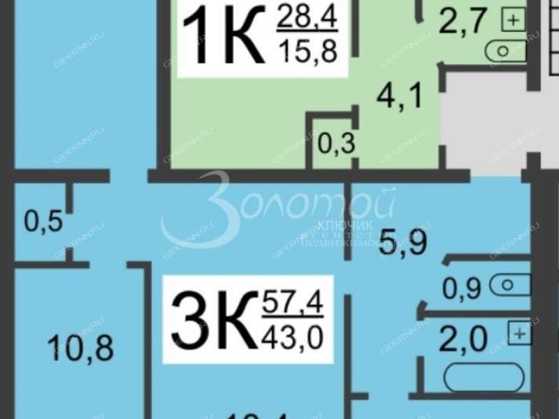 трёхкомнатная квартира на улице Белинского дом 49