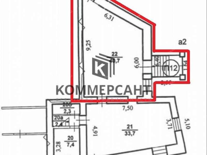 помещение под торговую площадь на улице Чаадаева