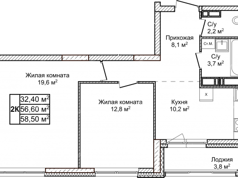 2-komnatnaya-zhk-novoe-olgino-dom-1 фото