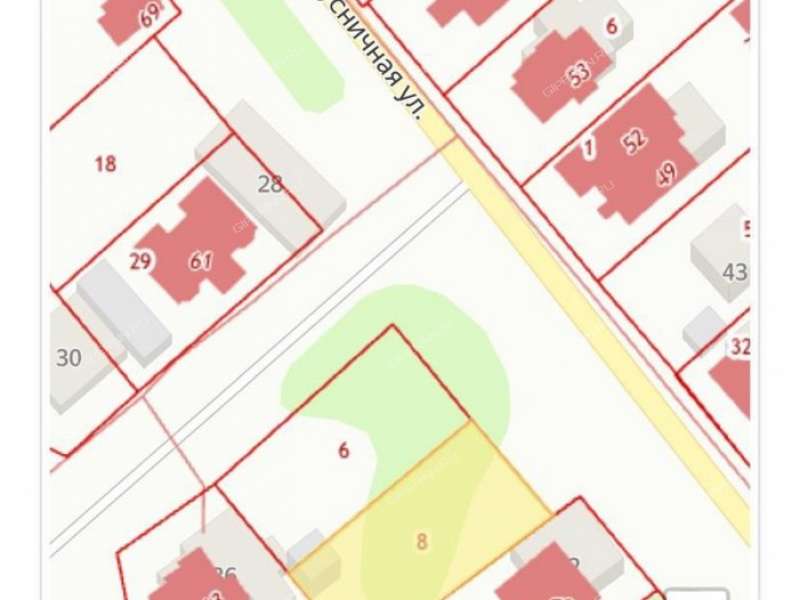 земельный участок 9,5 сотки Брусничная улица