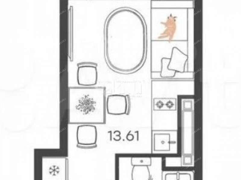 квартира-студия на Львовской улице